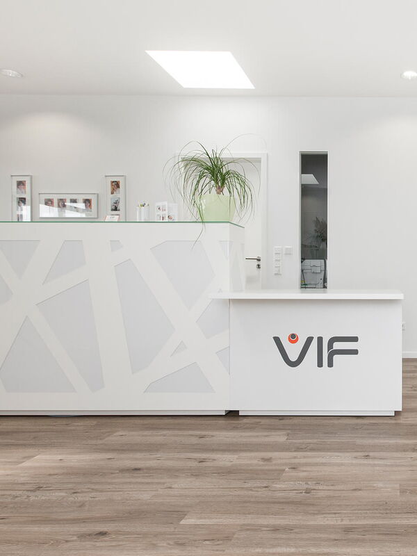 Kinderwunschpraxis, IVF, Praxis, Anmeldetresen VIF
